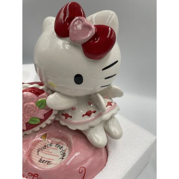 Blue Sky Clayworks Hello Kitty Be My Valentine Tea Light By Heather Goldminc NWT - Picture 4 of 15